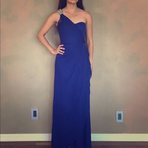 blue gown